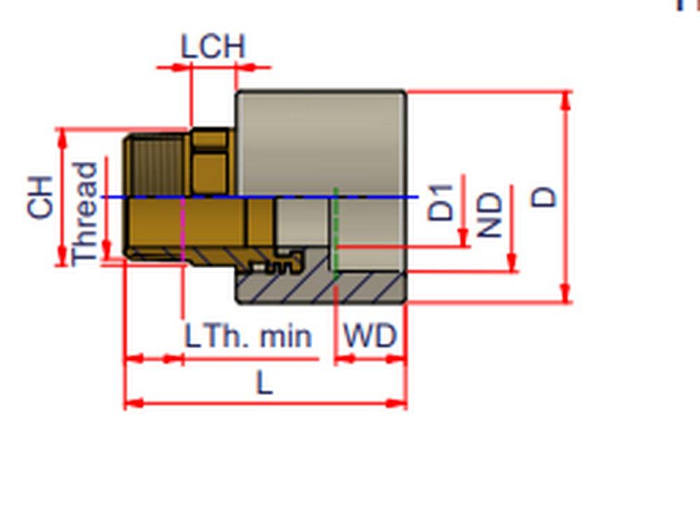 NIRON Grooved x Spigot Adapter 