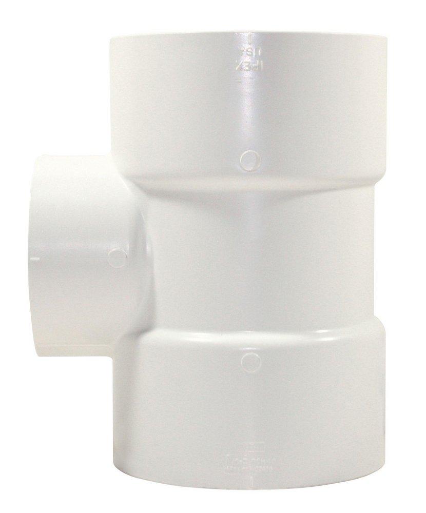 White PVC Schedule 40 Tee 