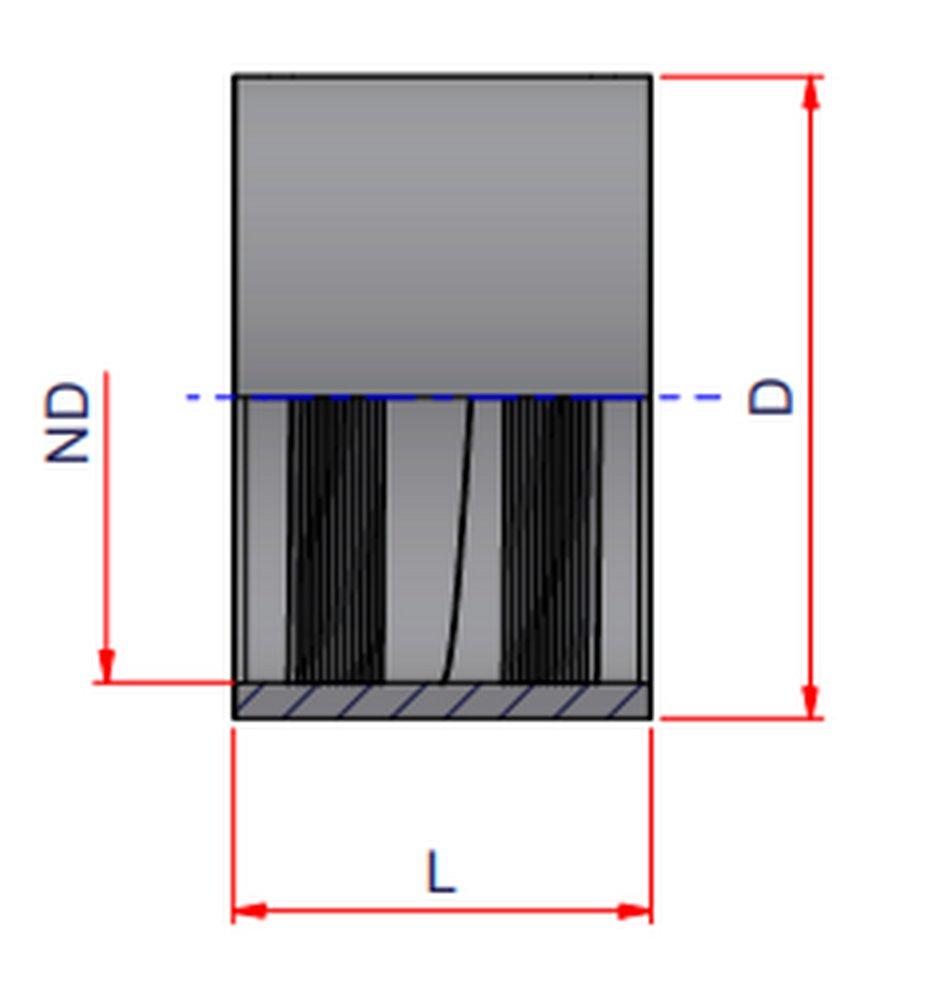 NIRON Electrofusion SDR 11 Plastic Coupling 