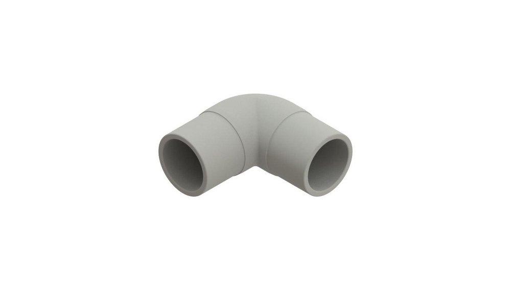 NIRON Grey Butt Fusion 303 psi 230F SDR 11 PP-RCT 90 Degree Long Spigot Elbow in Grey 