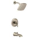Moen Brushed Nickel Single Handle Single Function Bathtub & Shower Faucet (Trim Only) 