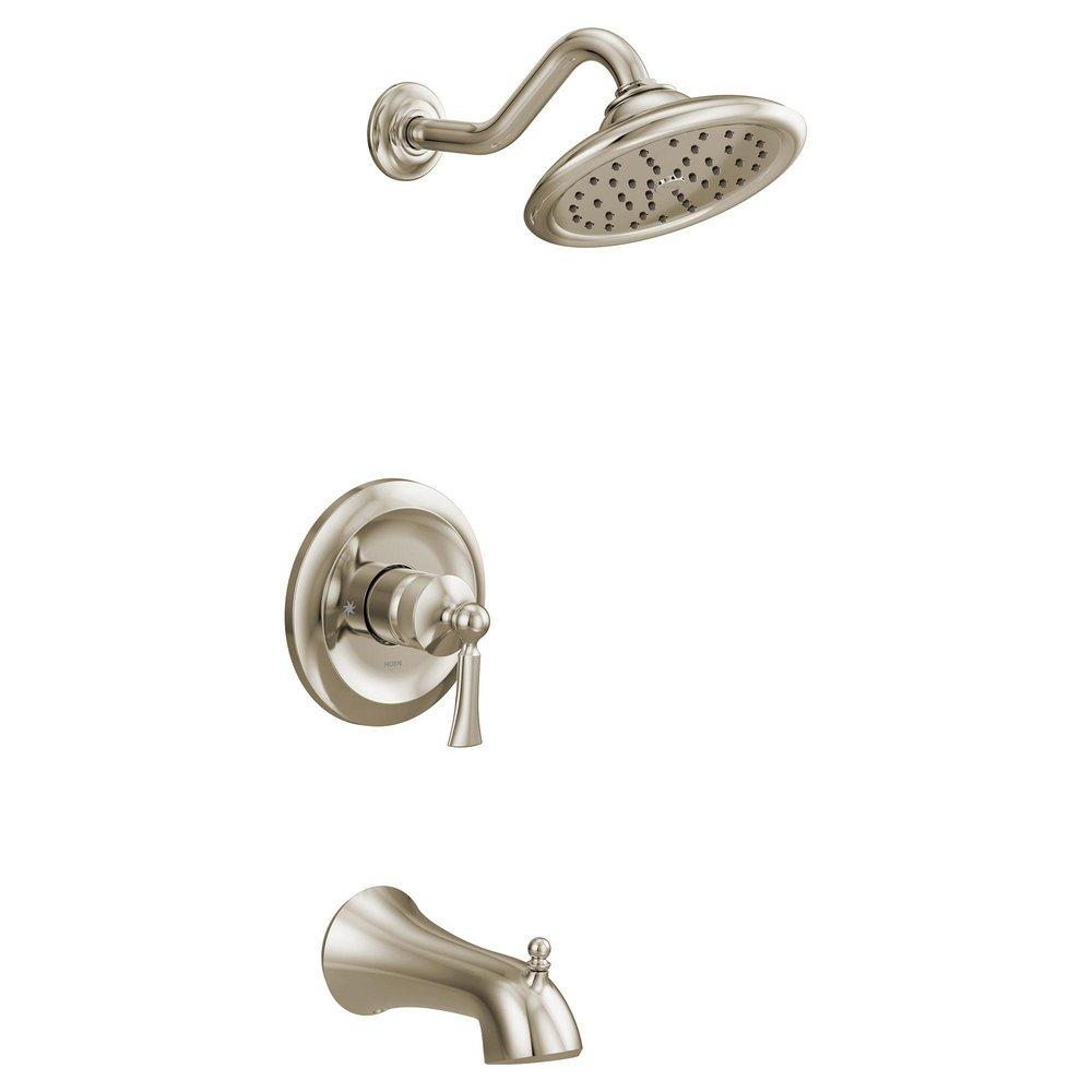 Moen Polished Nickel Single Handle Single Function Bathtub & Shower Faucet (Trim Only) 
