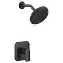 Moen Matte Black Single Handle Single Function Shower Faucet (Trim Only) 