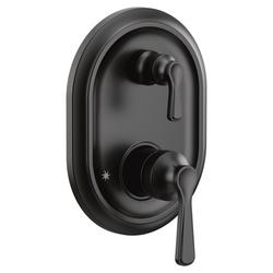Two Handle Diverter Valve Trim in Matte Black