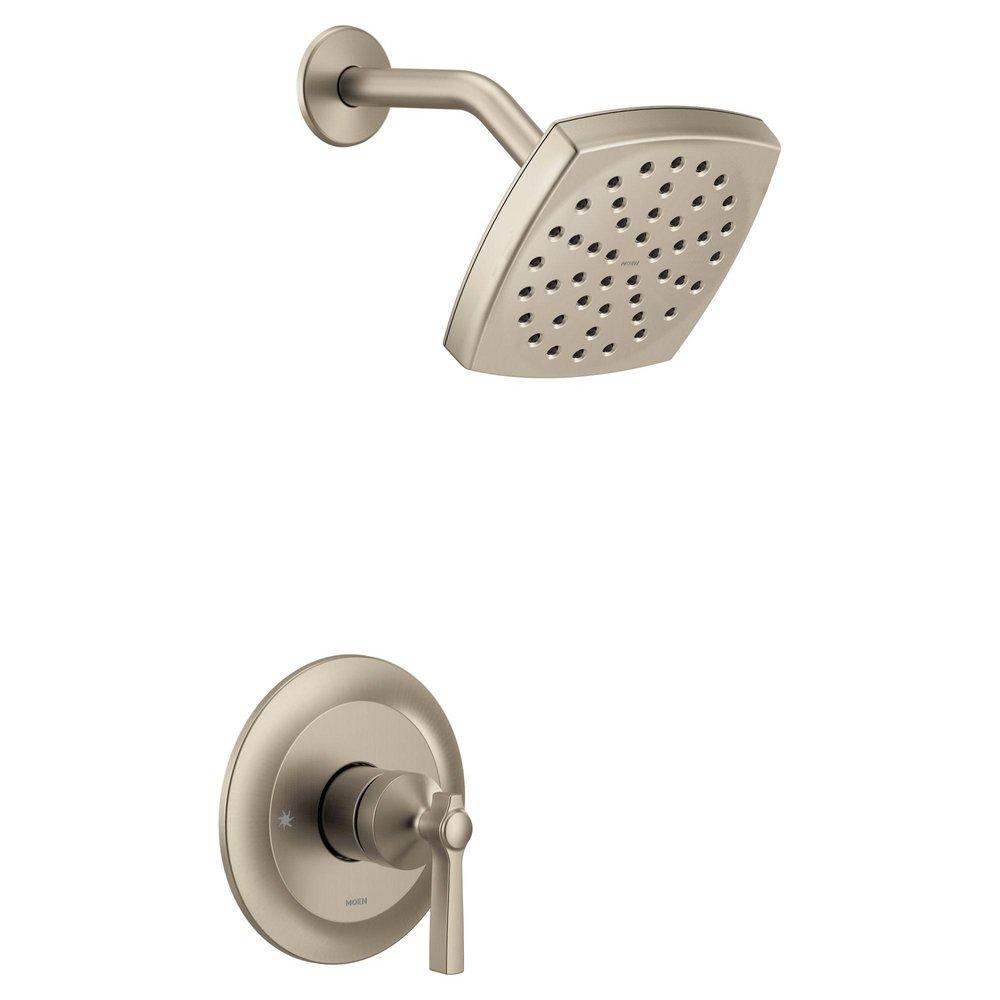 Moen Brushed Nickel Single Handle Single Function Shower Faucet (Trim Only) 