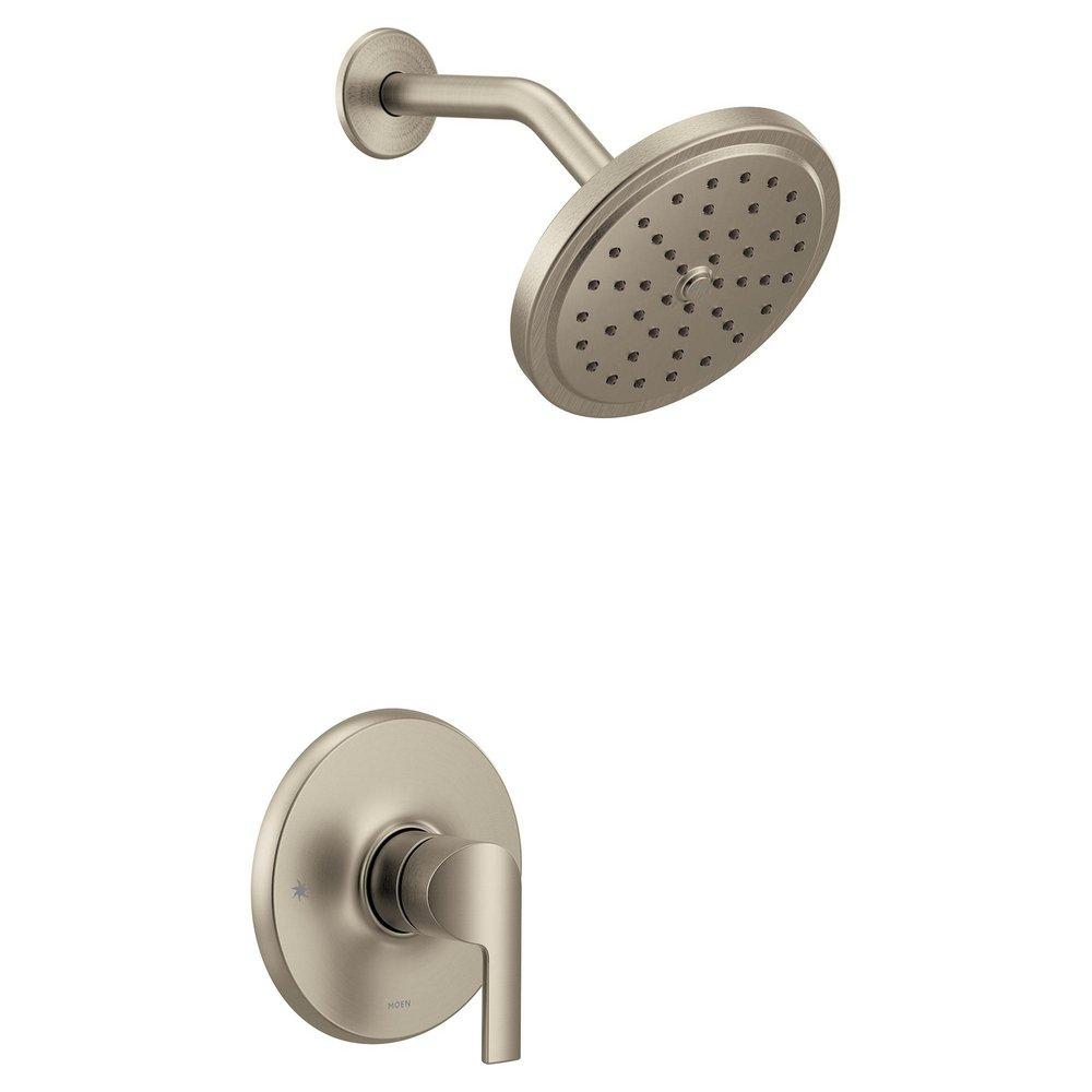 Moen Brushed Nickel Single Handle Single Function Shower Faucet (Trim Only) 