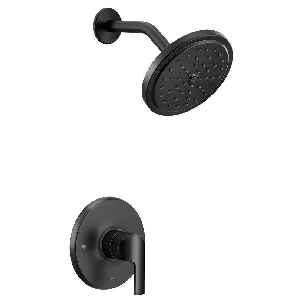 Moen Matte Black Single Handle Single Function Shower Faucet (Trim Only) 