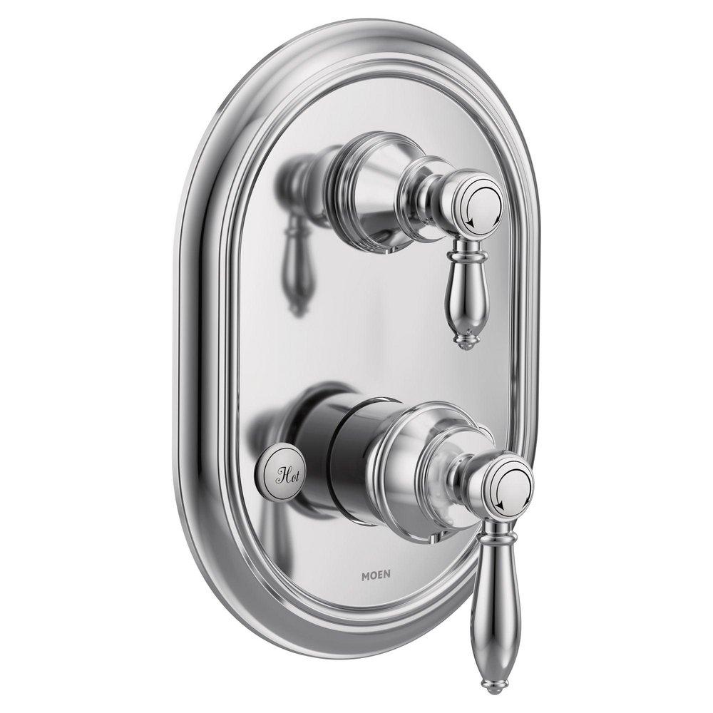Moen Chrome Two Handle Bathtub & Shower Faucet (Trim Only) 
