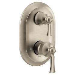 Two Handle Diverter Valve Trim in Brushed Nickel
