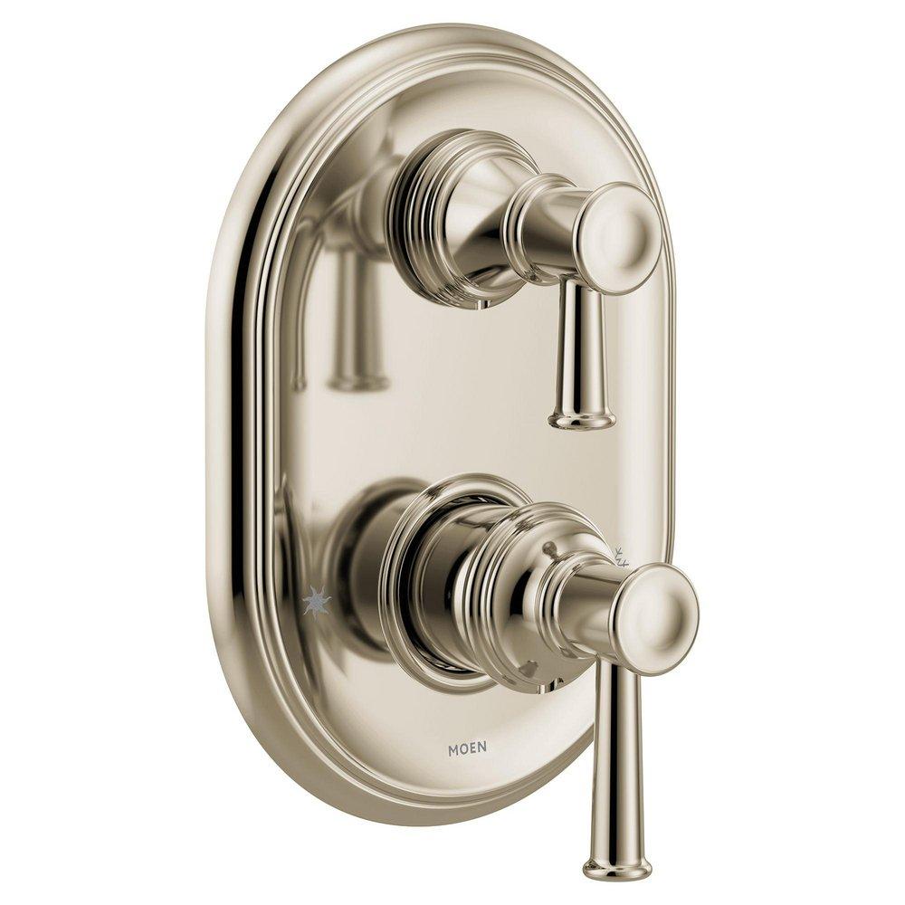 Moen Polished Nickel Two Handle Bathtub & Shower Faucet (Trim Only) 