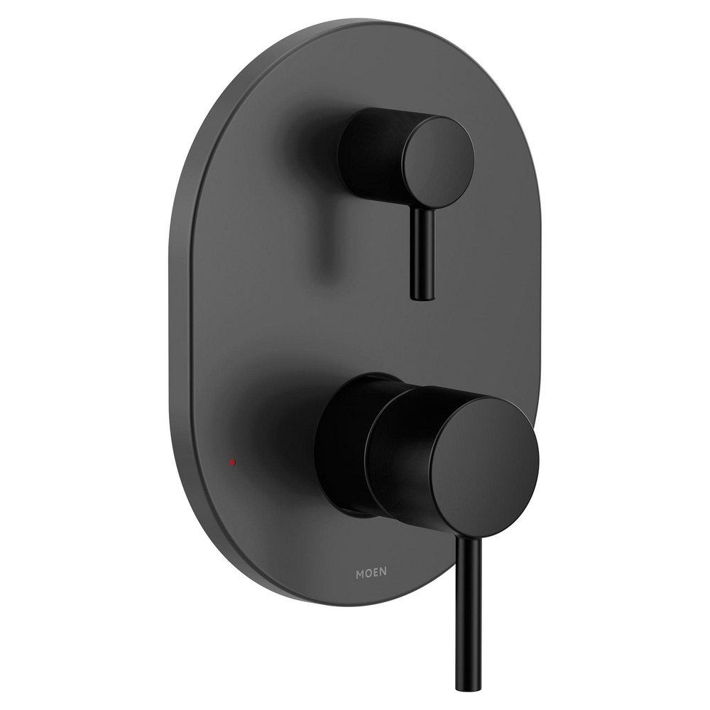 Align&trade; Matte Black Two Handle Bathtub & Shower Faucet (Trim Only) 