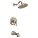 Moen Brushed Nickel Single Handle Single Function Bathtub & Shower Faucet (Trim Only) 