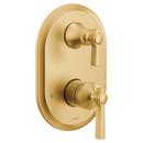 Two Handle Diverter Valve Trim in Brushed Gold