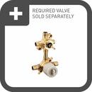 Moen Chrome Two Handle Pressure Balancing and Transfer & Diverter Valve Trim 