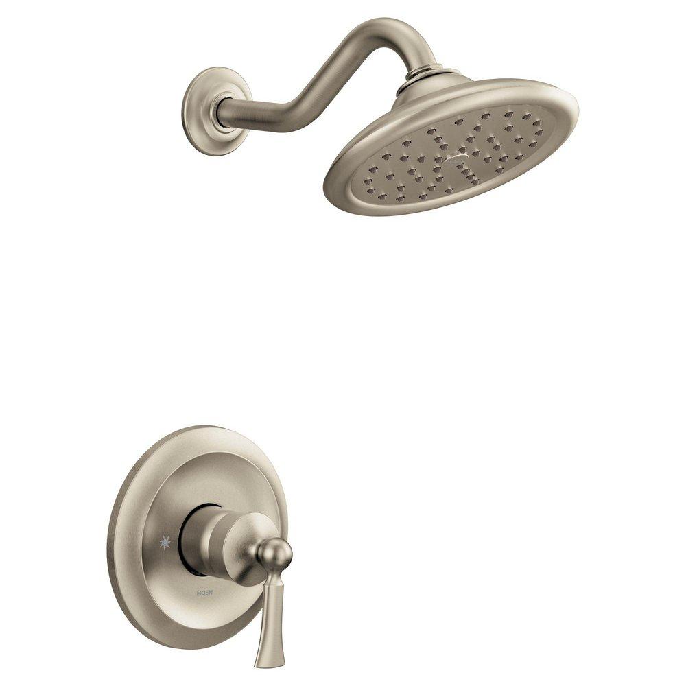 Moen Brushed Nickel Single Handle Single Function Shower Faucet (Trim Only) 