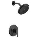 One Handle Single Function Shower Faucet in Matte Black (Trim Only)