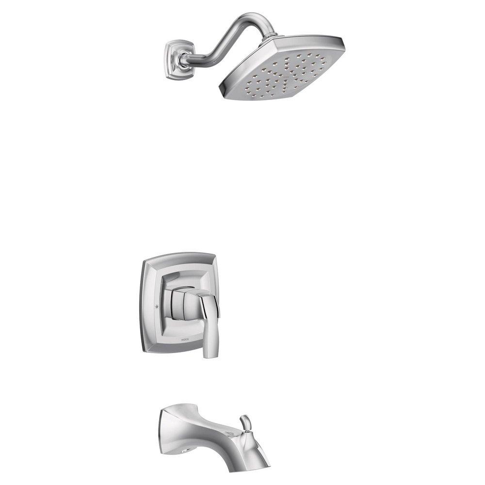 Moen Chrome Single Handle Single Function Bathtub & Shower Faucet (Trim Only) 