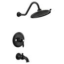 Moen Matte Black Single Handle Single Function Bathtub & Shower Faucet (Trim Only) 
