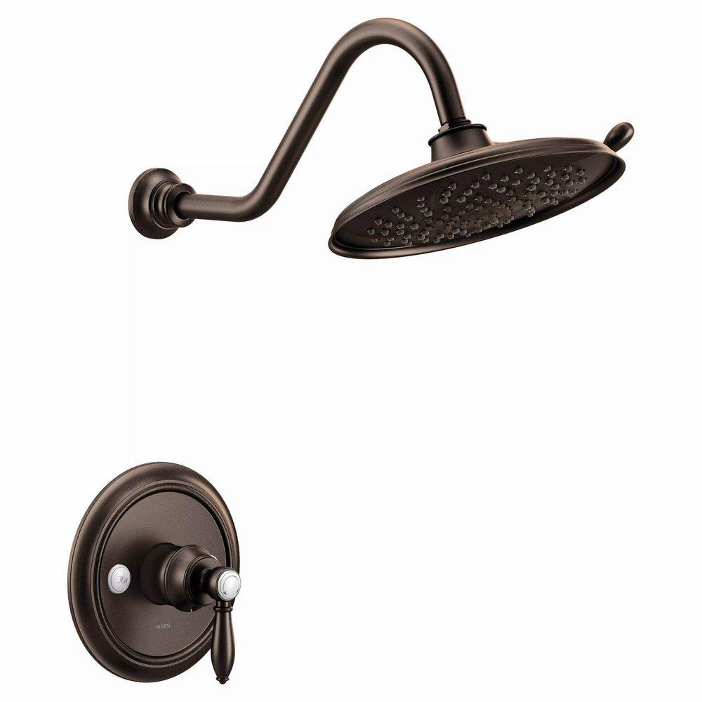 Moen Oil Rubbed Bronze Single Handle Single Function Shower Faucet (Trim Only) 