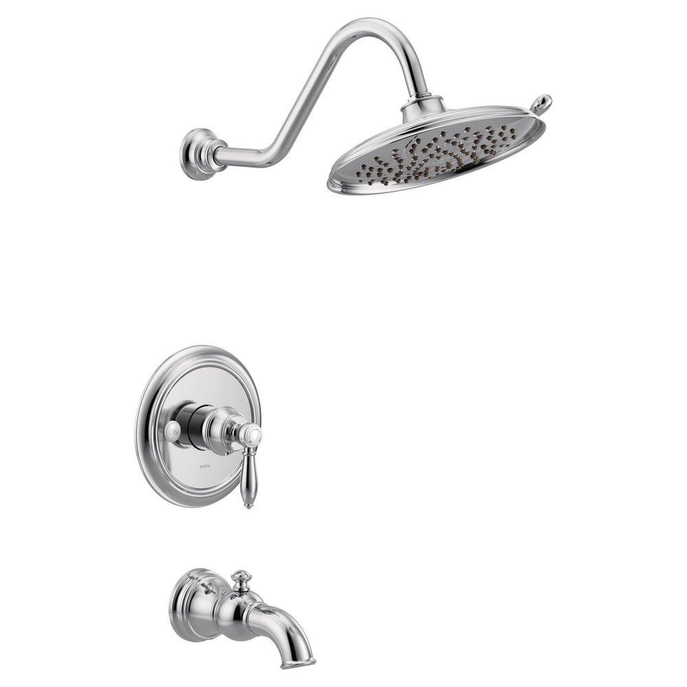 Moen Chrome Single Handle Single Function Bathtub & Shower Faucet (Trim Only) 