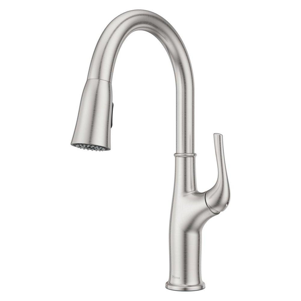 Pfister Stainless Steel Single Handle Pull Down Kitchen Faucet 