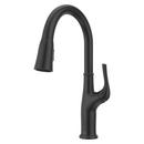 Single Handle Pull Down Kitchen Faucet in Tuscan Brass