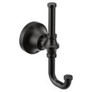 Moen Matte Black 2-Hook Robe Hook 