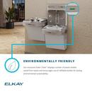 Elkay Light Grey Granite Stainless Steel Indoor Bottle Filling Station 