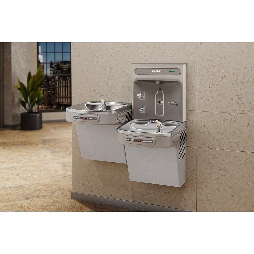 Elkay Light Grey Granite Vinyl Clad Steel Wall Mount Indoor Bottle Filling Station 