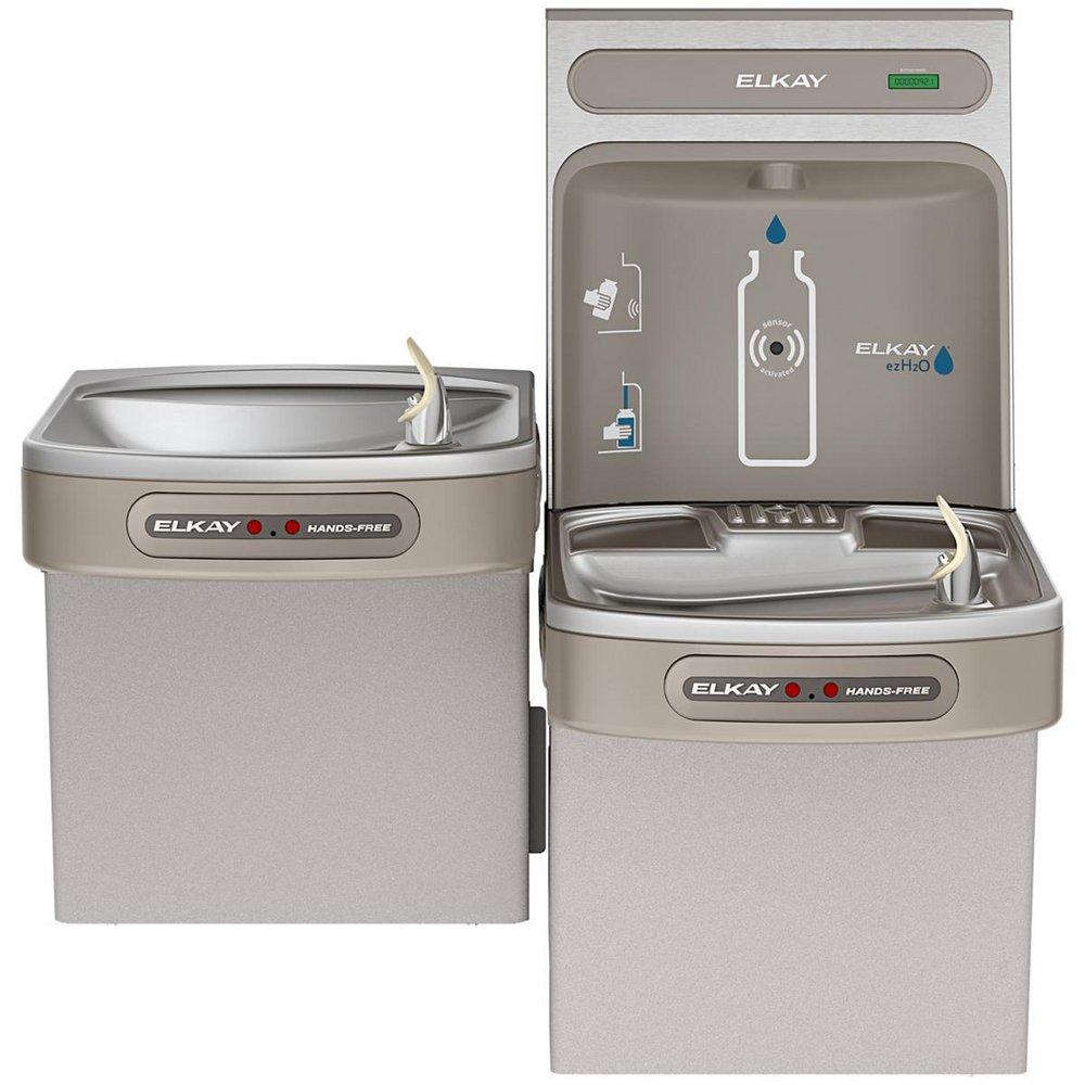 Elkay Light Grey Granite Vinyl Clad Steel Wall Mount Indoor Bottle Filling Station 