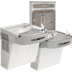 Wall Mount Indoor Bottle Filling Station in Light Grey Granite Vinyl Clad Steel