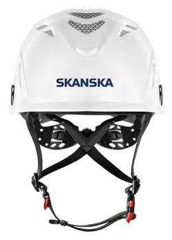 Plastic One Size Fits Most Helmet in White