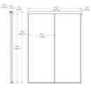 Colonial White 80-1/2 in. Bi-Pass Door with Frame in White 