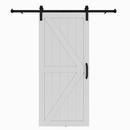 Colonial White 37 x 84 in. Barn Door Hardware Kit 