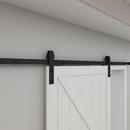 Colonial White 37 x 84 in. Barn Door Hardware Kit 