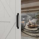 Colonial White 37 x 84 in. Barn Door Hardware Kit 