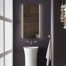 Robern Silver 1-3/8 in. Aluminum and Glass Wall Mount Cabinet Lighting 