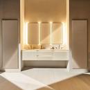 Robern Silver 1-3/8 in. Aluminum and Glass Wall Mount Cabinet Lighting 