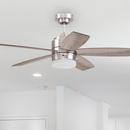Westcraft Brushed Nickel 44 in. 5-Blade Ceiling Fan 2-Light 