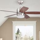 Westcraft Brushed Nickel 44 in. 5-Blade Ceiling Fan 2-Light 