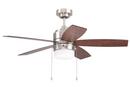 Westcraft Brushed Nickel 44 in. 5-Blade Ceiling Fan 2-Light 