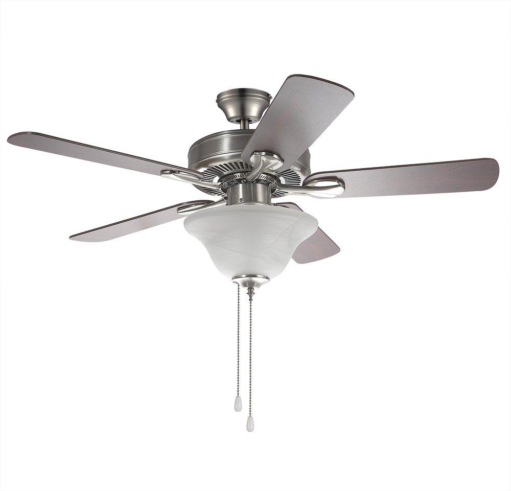 Westcraft Brushed Nickel 52 in. 5-Blade Ceiling Fan 2-Light 