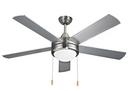52 in. 5-Blade Ceiling Fan 2-Light in Brushed Nickel