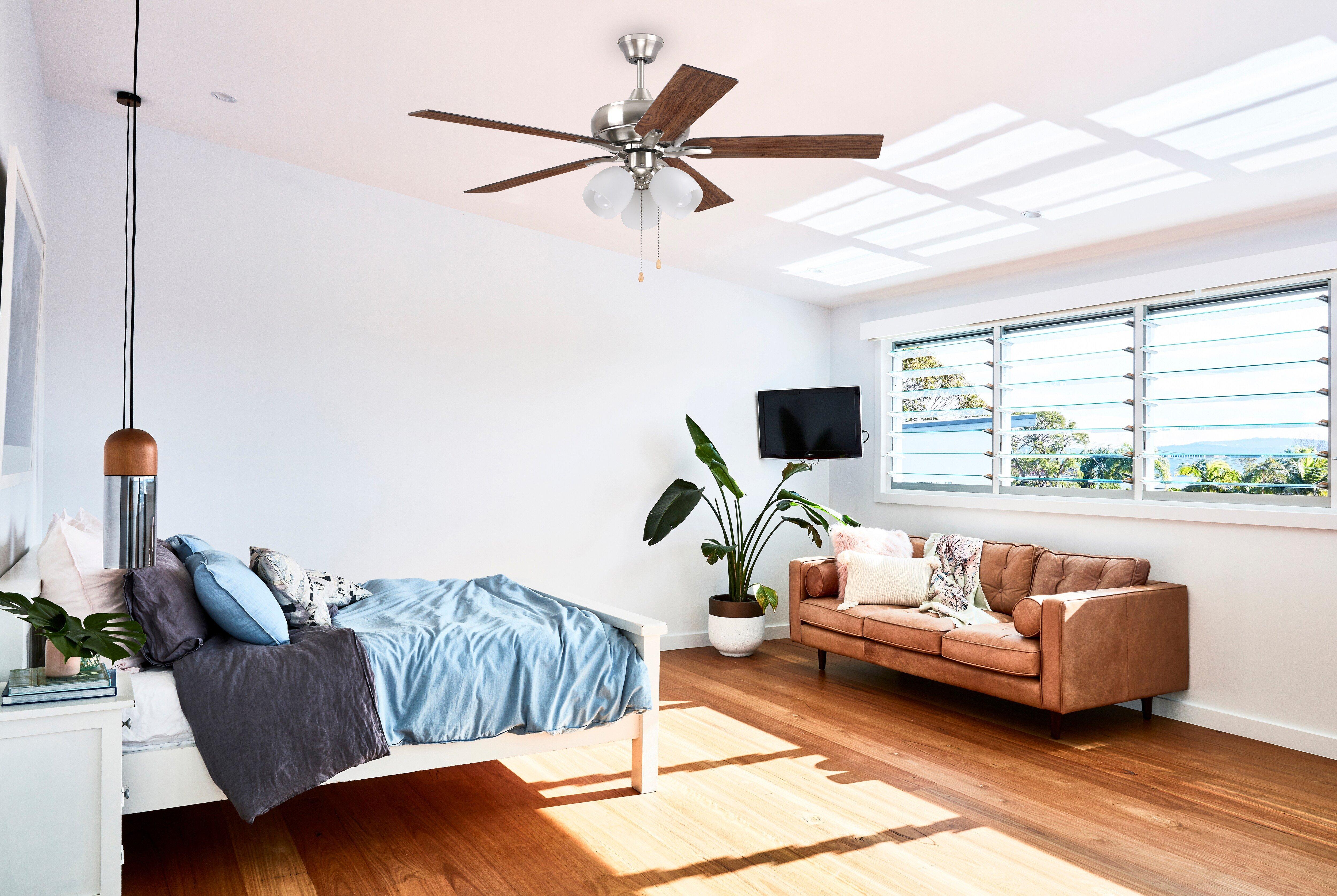 Westcraft Brushed Nickel 52 in. 5-Blade Ceiling Fan 3-Light 
