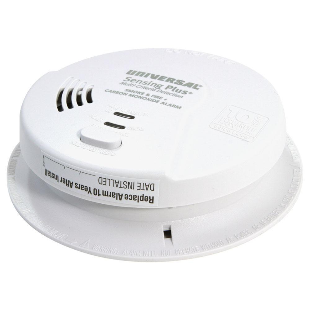 Sensing Plus Hardwired Combo Smoke, Fire & Carbon Monoxide Alarm With AA Battery Backup 
