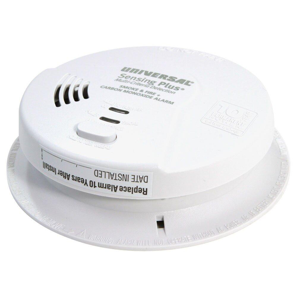 Sensing Plus Hardwired Combo Smoke, Fire & Carbon Monoxide Alarm with 10-Year Sealed Battery Backup 