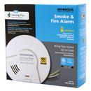 Sensing Plus Dual Sensor Hardwired Smoke & Fire Detector with 10 Year Battery Backup 