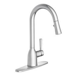 Single Handle Pull Down Kitchen Faucet in Chrome