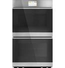 CAFE MINIMAL SERIES 30" SMART BUILT-IN CONVECTION DOUBLE WALL OVEN IN PLATINUM GLASS 