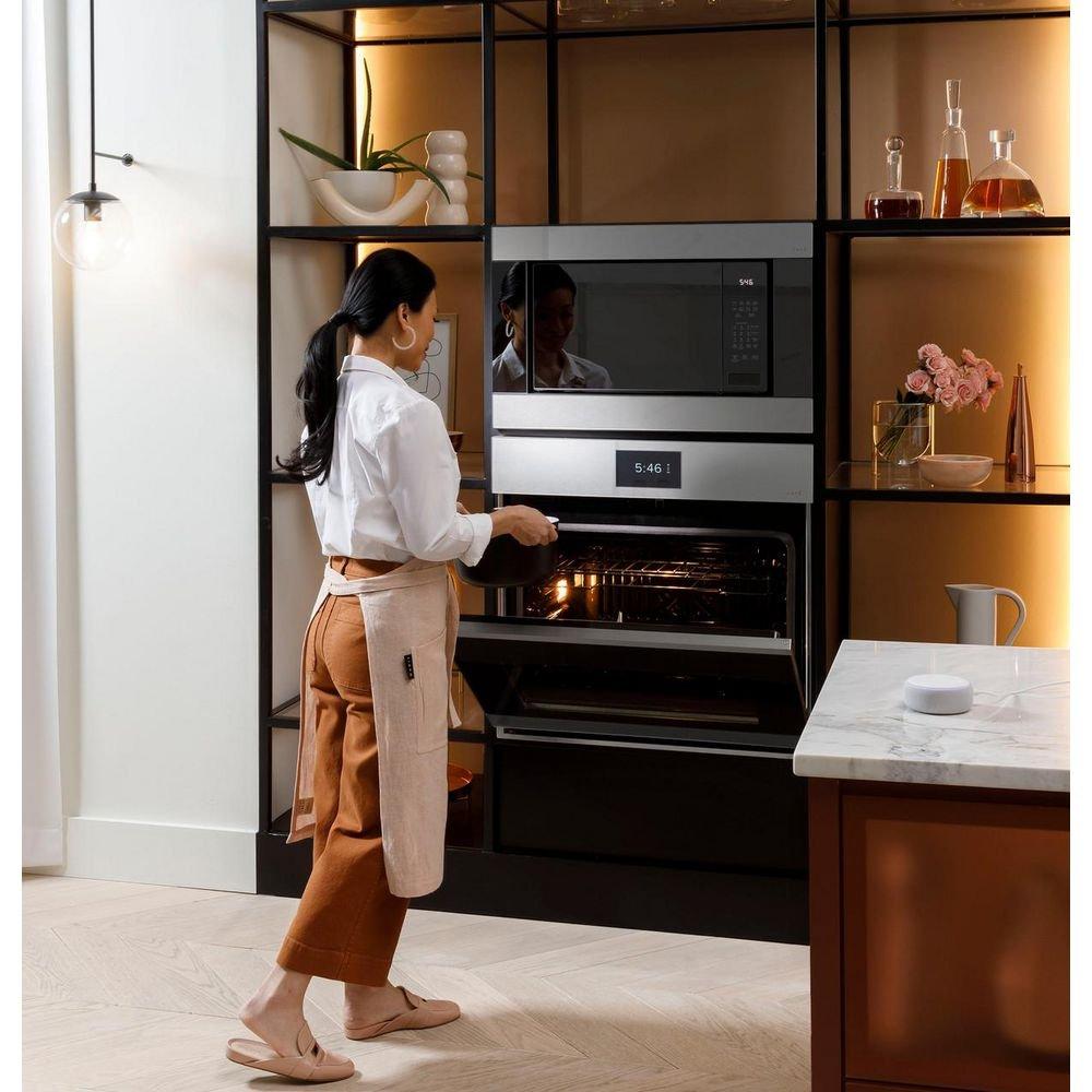 GE Caf&eacute; Platinum Glass 29-3/4 x 24-3/4 in. 10 cu. ft. 40A Combo Oven 